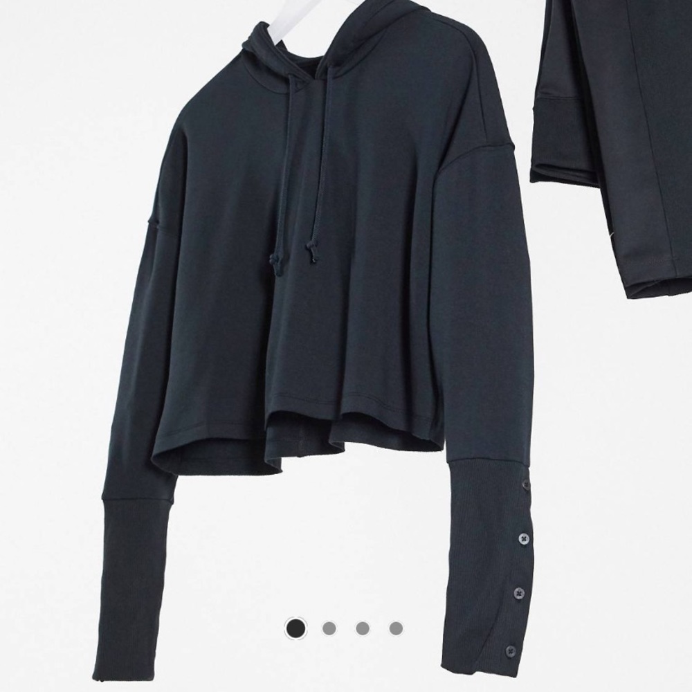 Nike Yoga Cropped Hoodie Dri-Fit Black